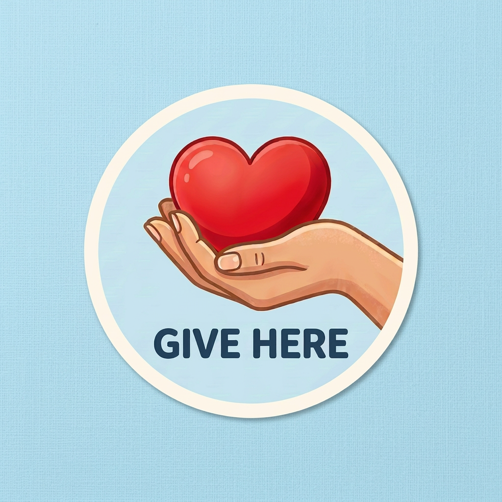 Circular Give Here icon